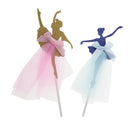 Pack of 5 Ballet Girl Cake Topper Wedding Birthday Cake Party Cupcake Picks