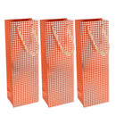 12 Pack Set of Assorted Paper Tote Wine Bottle Bag for Party Favors