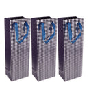 12 Pack Set of Assorted Paper Tote Wine Bottle Bag for Party Favors