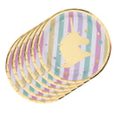 6pcs Unicorn Disposable Paper Plates Kids Party Tableware Decoration 7"