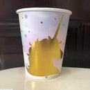 6pcs Pack Unicorn Paper Disposable Cups Birthday Party Table Decoration