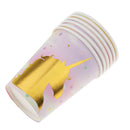 6pcs Pack Unicorn Paper Disposable Cups Birthday Party Table Decoration