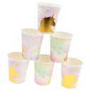 6pcs Pack Unicorn Paper Disposable Cups Birthday Party Table Decoration