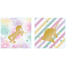 10pcs Paper Unicorn Disposable Serviettes Paper Napkins Decoration 33 X 33cm
