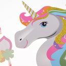 12 Pieces Unicorn Theme Photo Booth Prop Kits Kids Birthday Party Supplier