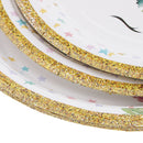 10 Pieces Magical Unicorn Paper Plate Cake Tray Birthday Party Tableware