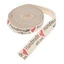 5 Yards Hand Made With Love Heart Fabric Ribbon Gift Package Craft Decor