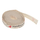 5 Yards Hand Made With Love Heart Fabric Ribbon Gift Package Craft Decor
