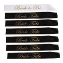 Pack of 7 Bride To Be Bride Tribe Sash Bridal Shower Hen Party Fancy Dress