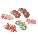 100pcs Merry Christmas Paper Cake Topper For Kids Party Cake Decoration