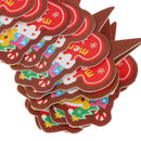 100pcs Merry Christmas Paper Cake Topper For Kids Party Cake Decoration