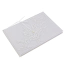 Romantic Pearls Lace Applique Guest Book Signature Guestbook Wedding Supplier