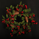 Artificial Pine Cone Leaf Berry Wreath for Home Window Door Wall Ornament Christmas Decoration