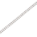 2 Row Fashion Crystal Close Chain for Wedding Clothes DIY Decoration 1 Yard