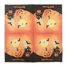20pcs Happy Halloween Pumpkin Bat Paper Napkin Disposable Napkin Tableware