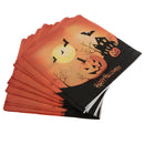 20pcs Happy Halloween Pumpkin Bat Paper Napkin Disposable Napkin Tableware