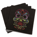 20pcs Day Of Dead Disposable Paper Skull Napkin Halloween Tableware Napkin