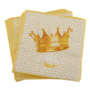 20pcs Golden Crown Disposable Serviettes Paper Napkins Birthday Party Decor