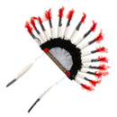 Native American Headdress Lightweight Indian Feather Headwear Party Costume
