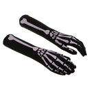 Halloween Skeleton Long Gloves Hand Bone Costume Fancy Dress Cosplay Prop Decor