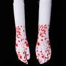 Halloween Nurse Bloody Long Gloves Hand Costume Fancy Dress Cosplay Prop Decor
