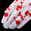Halloween Nurse Bloody Long Gloves Hand Costume Fancy Dress Cosplay Prop Decor