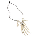 Skull Skeleton Hand Bone Necklace Halloween Caveman Pirate Fancy Dress