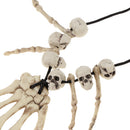 Skull Skeleton Hand Bone Necklace Halloween Caveman Pirate Fancy Dress