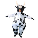 Adult Inflatable Cow Costume Jumpsuit Halloween Party Fancy Dress