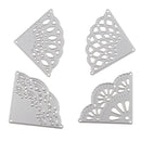 4 Pieces Fan Blade Cutting Dies DIY Embossing Scrapbooks Album Card Making