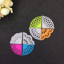 4 Pieces Fan Blade Cutting Dies DIY Embossing Scrapbooks Album Card Making