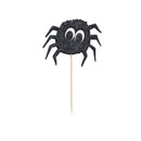 20 Pieces Glitter Paper Spider Cake Cupcake Topper Halloween Party Supplier