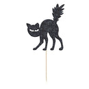 20 Pieces Glitter Paper Cat Cake Cupcake Topper Halloween Party Supplier