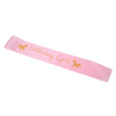 Happy Birthday Unicorn Princess Birthday Girl Pink Sash Kids Girls Birthday Costume