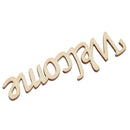 Welcome Wooden Craft Cut Wooden Pieces Card Making DIY Art Home Wall Decor