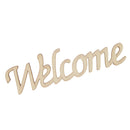 Welcome Wooden Craft Cut Wooden Pieces Card Making DIY Art Home Wall Decor
