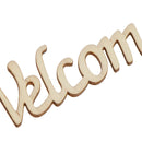 Welcome Wooden Craft Cut Wooden Pieces Card Making DIY Art Home Wall Decor