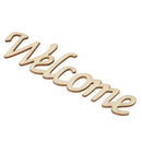 Welcome Wooden Craft Cut Wooden Pieces Card Making DIY Art Home Wall Decor