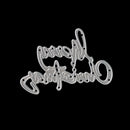 Merry Christmas Words Metal Paper Embossing Cutting Dies Stencil Paper Card Craft Scrapbooking Photo Album DIY Die-Cut fit Paper, Cardstock, Chipboard