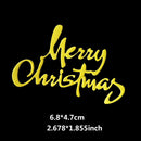 Merry Christmas Words Metal Paper Embossing Cutting Dies Stencil Paper Card Craft Scrapbooking Photo Album DIY Die-Cut fit Paper, Cardstock, Chipboard
