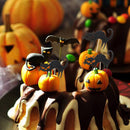 5pcs Halloween Black Cat Cake Toppers Muffin Cupcake Picks for Halloween