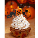5pcs Halloween Black Cat Cake Toppers Muffin Cupcake Picks for Halloween