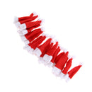 20 Pieces 3.4'' Mini DIY Christmas Lollipop Candy Santa Claus Hat Doll Crafts