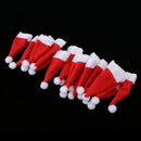 20 Pieces 3.4'' Mini DIY Christmas Lollipop Candy Santa Claus Hat Doll Crafts