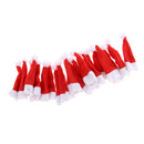 20 Pieces 3.4'' Mini DIY Christmas Lollipop Candy Santa Claus Hat Doll Crafts