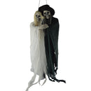 Halloween Animated Bride Groom Hanging Skeleton Ghost Decoration Escape Haunted House Halloween Decorations