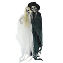 Halloween Animated Bride Groom Hanging Skeleton Ghost Decoration Escape Haunted House Halloween Decorations