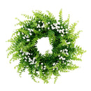 Simulation Gypsophila Plant Flower Wreath on Twig Base Indoor Outdoor Home Garden Ornament Wedding Decorations