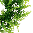 Simulation Gypsophila Plant Flower Wreath on Twig Base Indoor Outdoor Home Garden Ornament Wedding Decorations