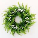 Simulation Gypsophila Plant Flower Wreath on Twig Base Indoor Outdoor Home Garden Ornament Wedding Decorations